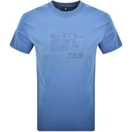Product Image for G Star Originals Logo T Shirt Dutch Blue