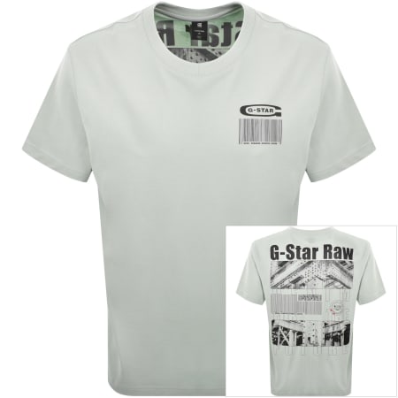Product Image for G Star Loose Fit Barcode T Shirt Green