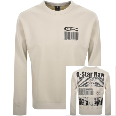 Product Image for G Star Substance Sweatshirt Beige