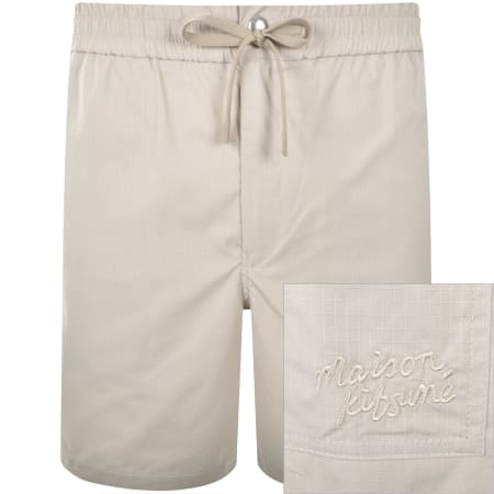 Product Image for Maison Kitsune Logo Shorts Beige