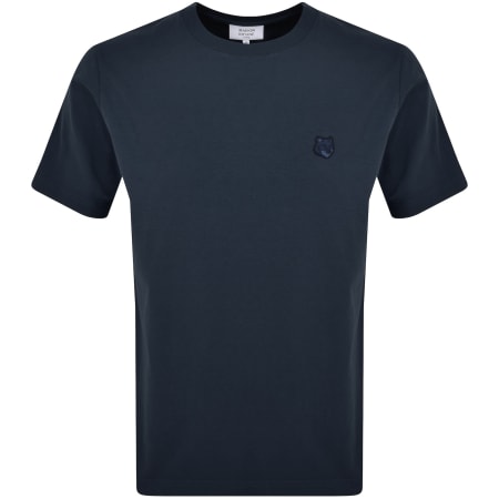 Product Image for Maison Kitsune Fox Head Patch T Shirt Blue