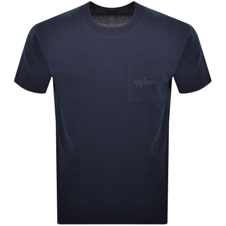 Product Image for Paul And Shark Logo T Shirt Navy