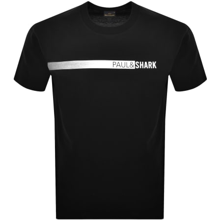 Product Image for Paul And Shark Printed Logo T Shirt Black