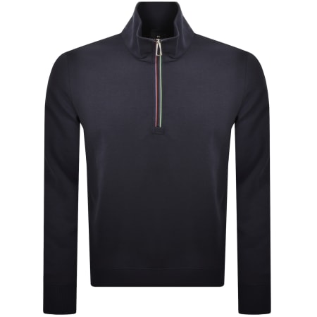 Product Image for Paul Smith Half Zip Sweatshirt Navy