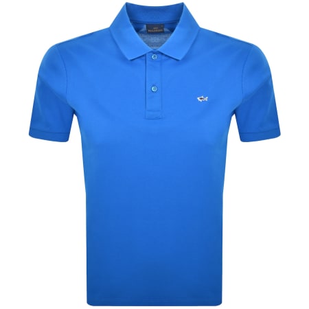 Product Image for Paul And Shark Logo Polo T Shirt Blue