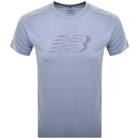 Product Image for New Balance Logo T Shirt Blue
