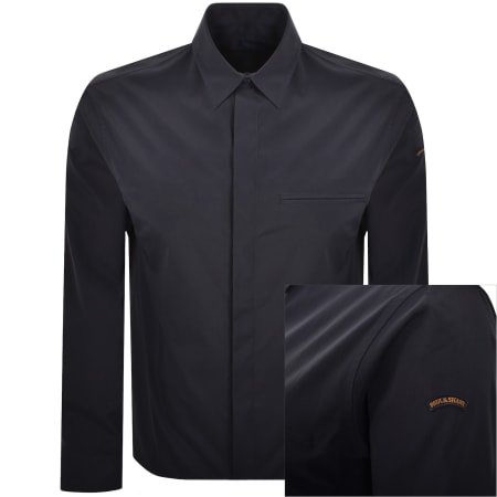 Product Image for Paul And Shark Moon Badge Overshirt Navy