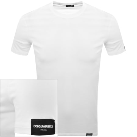 Product Image for DSQUARED2 Logo Milano T Shirt White