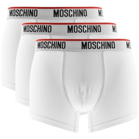 Product Image for Moschino Underwear 3 Pack Trunks White