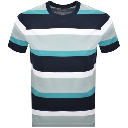 Product Image for Paul And Shark Short Sleeve Stripe T Shirt Navy