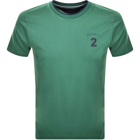 Product Image for Hackett Heritage Number T Shirt Green