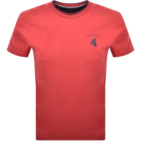 Product Image for Hackett Heritage Number T Shirt Pop Red
