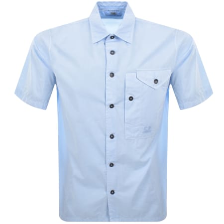 Product Image for CP Company Short Sleeve Shirt Blue