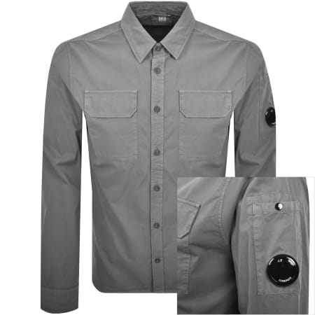 Product Image for CP Company Gabardine Lens Overshirt Grey