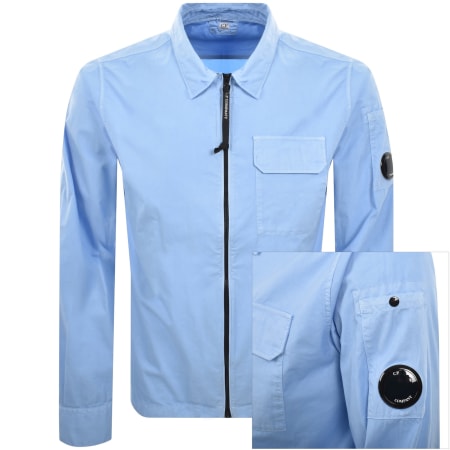 Product Image for CP Company Gabardine Overshirt Blue