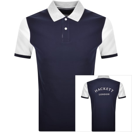 Product Image for Hackett Essential Multi Polo T Shirt Ink Blue