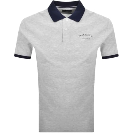 Product Image for Hackett Essential Polo T Shirt Light Grey