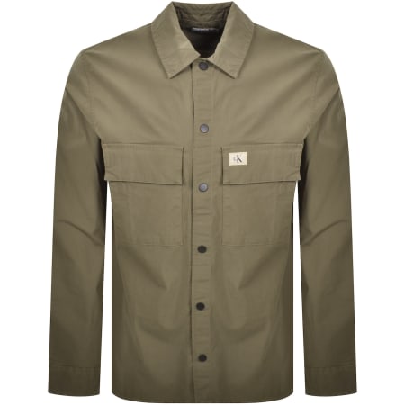Product Image for Calvin Klein Jeans Cargo Overshirt Jacket Khaki