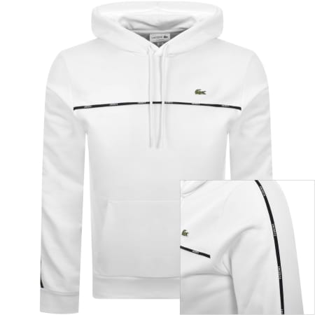 Product Image for Lacoste Logo Hoodie White