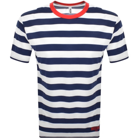 Product Image for Moschino Stripe T Shirt Blue