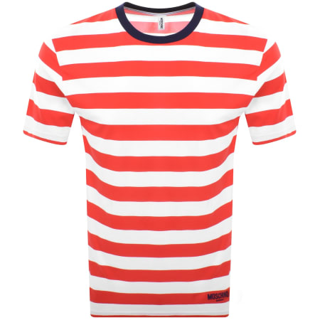 Product Image for Moschino Stripe T Shirt Red