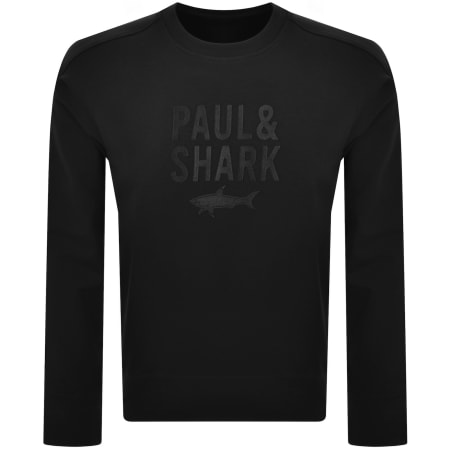 Product Image for Paul And Shark Logo Sweatshirt Black