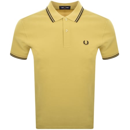Product Image for Fred Perry Twin Tipped Polo T Shirt Yellow