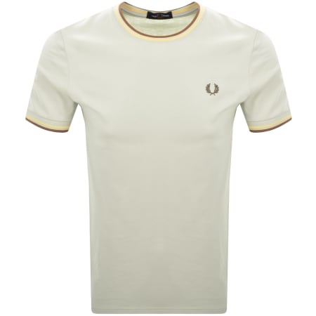 Product Image for Fred Perry Twin Tipped Short Sleeved T Shirt Beige