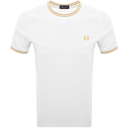 Product Image for Fred Perry Twin Tipped Short Sleeved T Shirt White