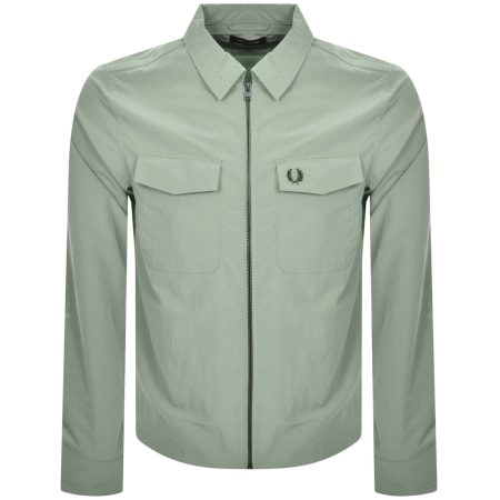 Product Image for Fred Perry Zip Pocket Overshirt Green