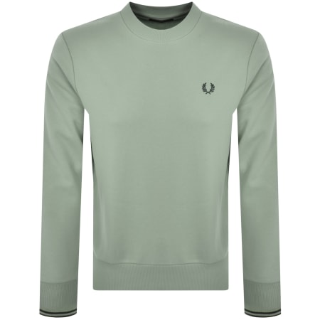 Product Image for Fred Perry Crew Neck Sweatshirt Green