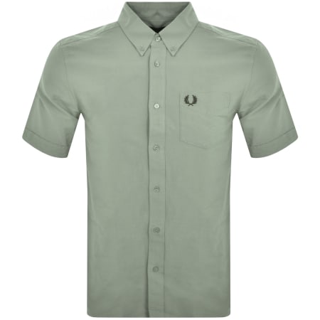 Product Image for Fred Perry Oxford Short Sleeve Shirt Green