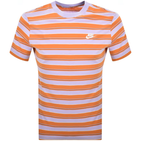Product Image for Nike Club Stripe T Shirt Purple