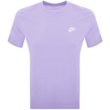Product Image for Nike Crew Neck Club T Shirt Purple