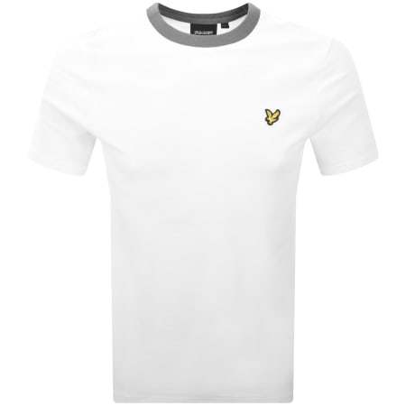 Product Image for Lyle And Scott Contrast Collar T Shirt White