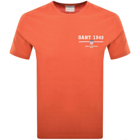 Product Image for Gant Original Graphic T Shirt Orange
