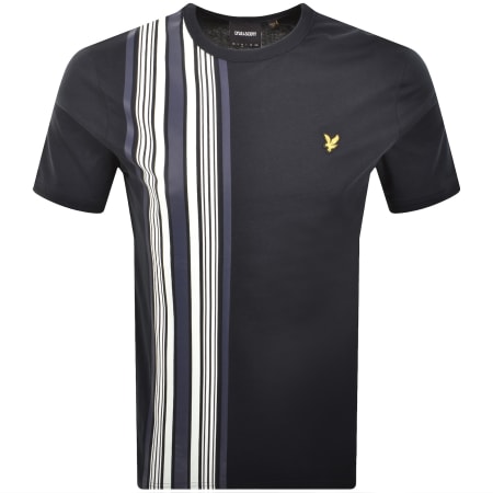 Product Image for Lyle And Scott Deck Stripe T Shirt Navy