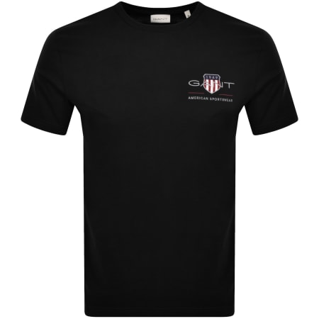 Product Image for Gant Original Archive Shield T Shirt Black