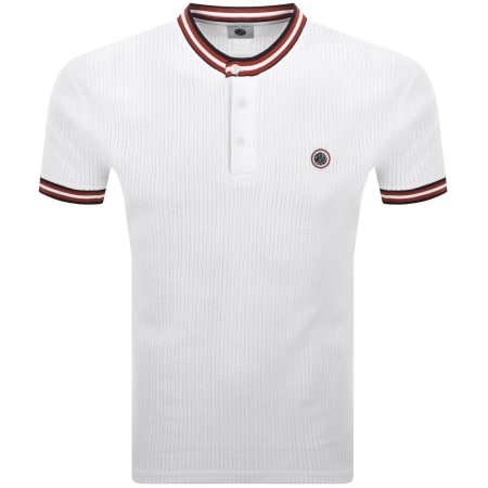 Product Image for Pretty Green Cressa Tipped Grandad T Shirt White