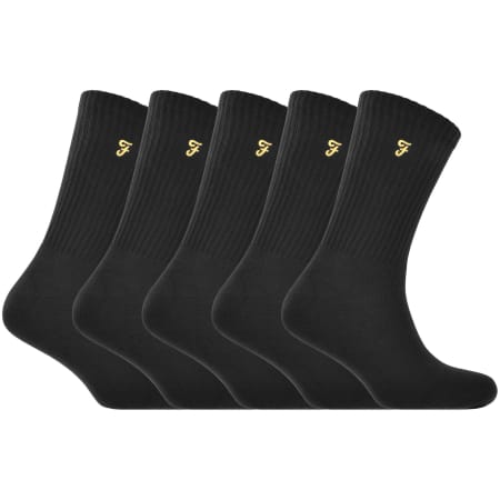 Product Image for Farah Vintage Tommley 5 Pack Socks Black