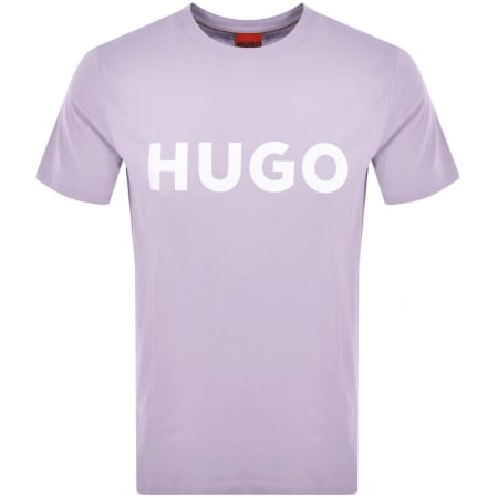 Product Image for HUGO Dulivio Crew Neck T Shirt Purple
