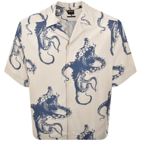 Product Image for BOSS Lapisy Relaxed Fit Shirt Beige