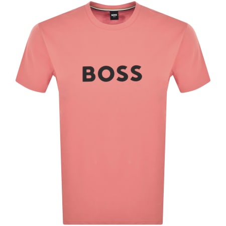 Product Image for BOSS Beachwear Logo T Shirt Pink