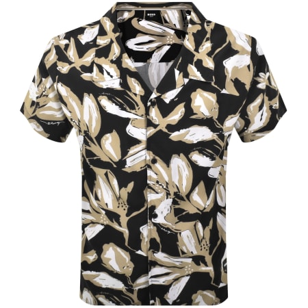 Product Image for BOSS Short Sleeve Beach Shirt Black