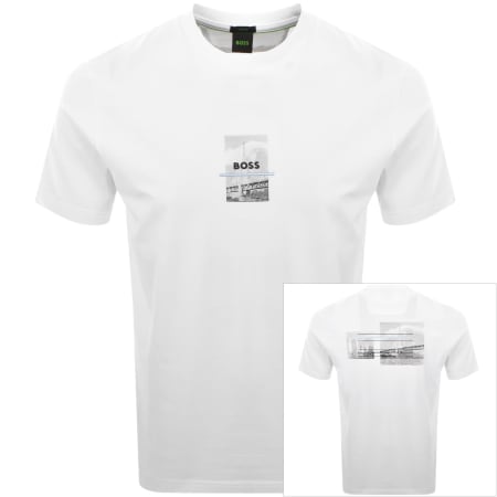 Product Image for BOSS Tee Photoprint T Shirt White