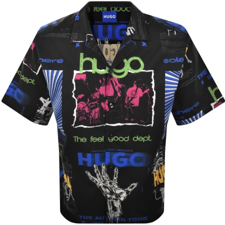 Product Image for HUGO Blue Eligino Relaxed Fit Shirt Black