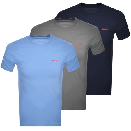 Product Image for HUGO 3 Pack Crew Neck T Shirts