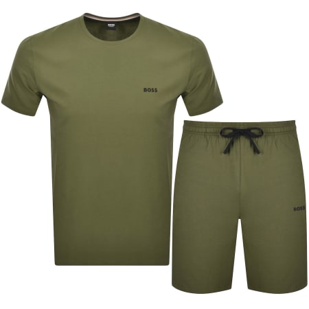 Product Image for BOSS Mix And Match T Shirt And Short Set Khaki