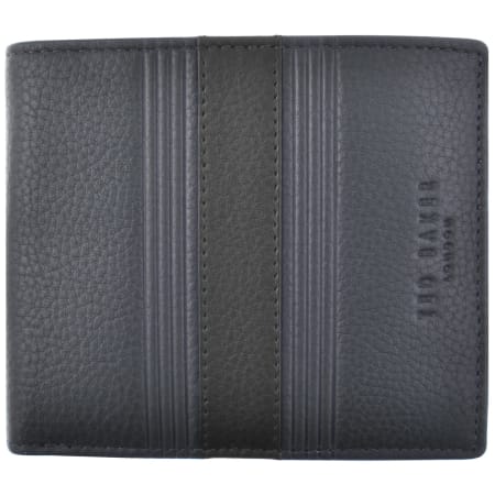Product Image for Ted Baker Striped Leather Wallet Navy