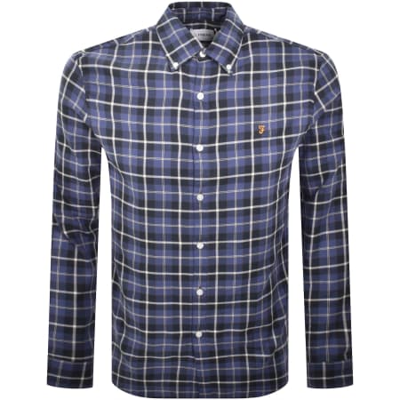 Product Image for Farah Macgregor Long Sleeve Shirt Blue
